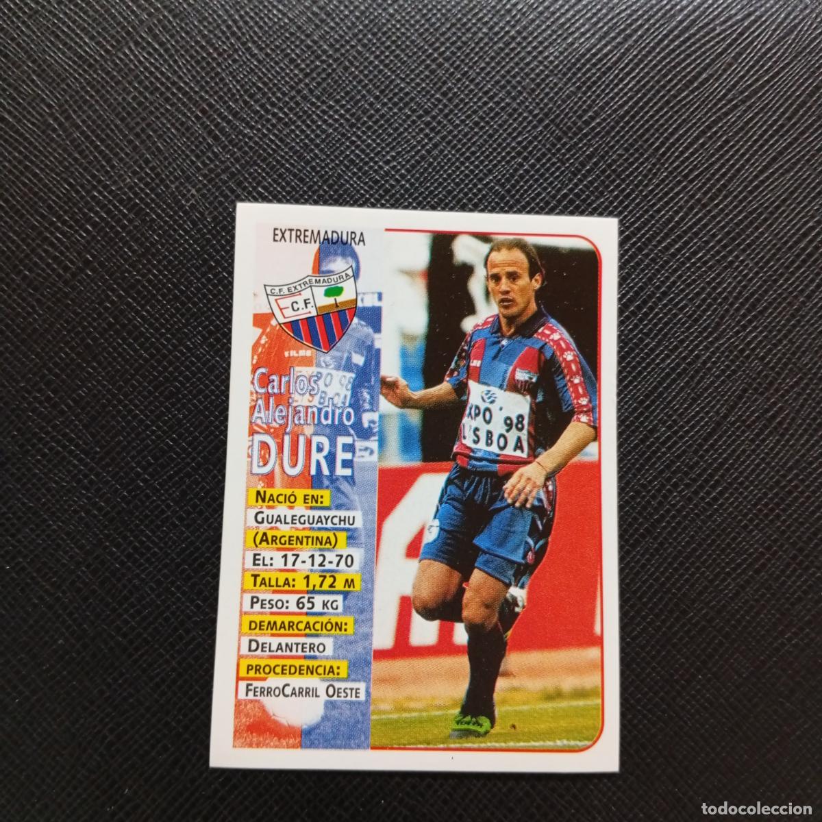 Cromos de F&uacute;tbol: 346 DURE EXTREMADURA PANINI 1998 1999 CROMO FUTBOL 98 99 - SIN PEGAR - A151 PG28