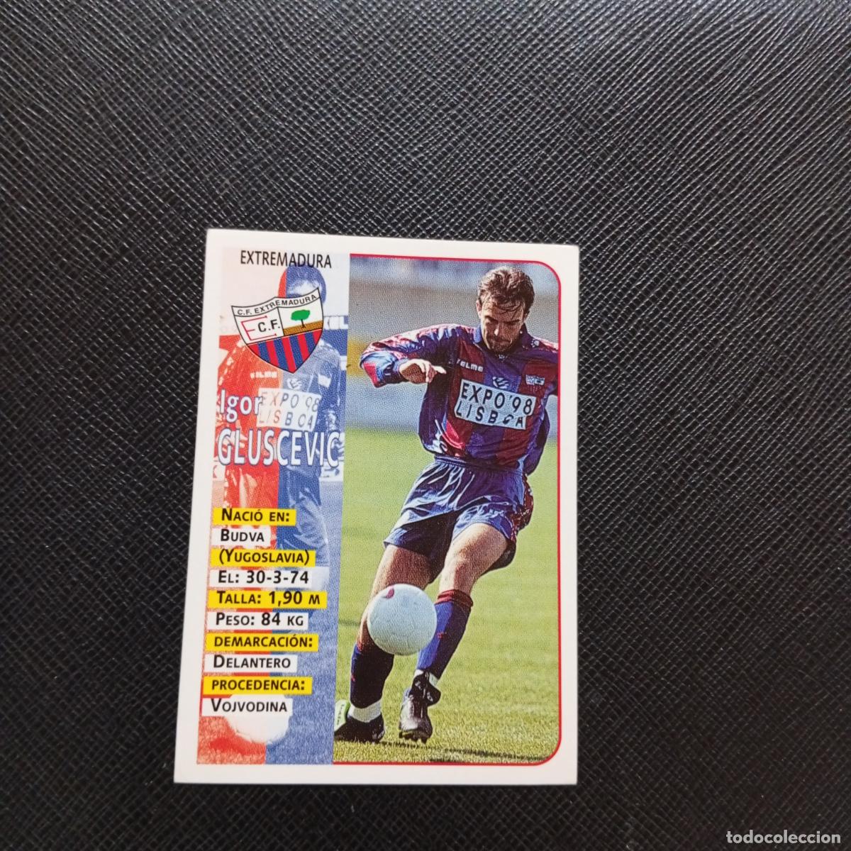 Cromos de F&uacute;tbol: 348 GLUSCEVIC EXTREMADURA PANINI 1998 1999 CROMO FUTBOL 98 99 - SIN PEGAR - A151 PG28 BAJA