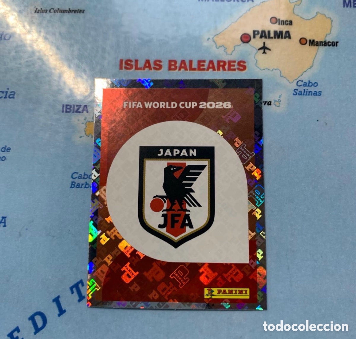 Cromos de F&uacute;tbol: Jap&oacute;n n&uacute;mero 1 cromo panini Mundial Fifa World Cup 2026