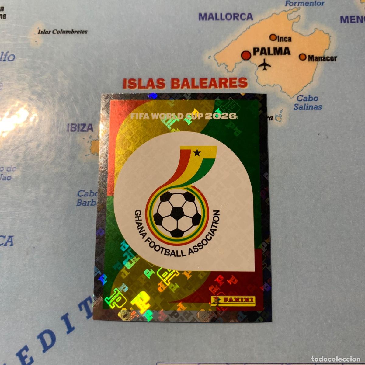 Cromos de F&uacute;tbol: Ghana n&uacute;mero 1 cromo panini Mundial Fifa World Cup 2026