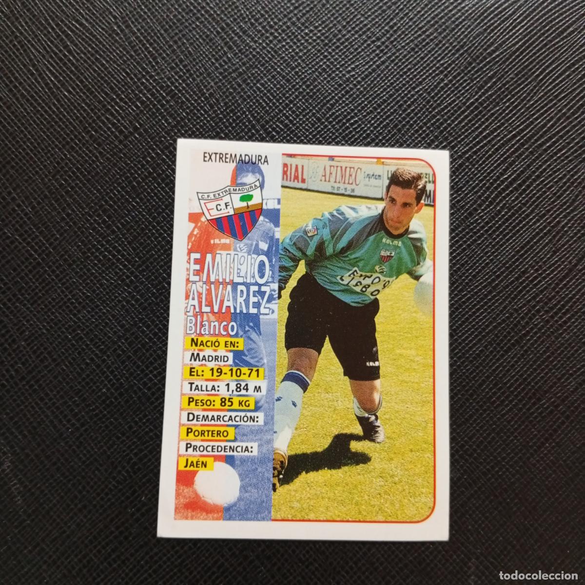 Cromos de F&uacute;tbol: 350 EMILIO ALVAREZ EXTREMADURA PANINI 1998 1999 CROMO FUTBOL 98 99 - SIN PEGAR - A151 PG37