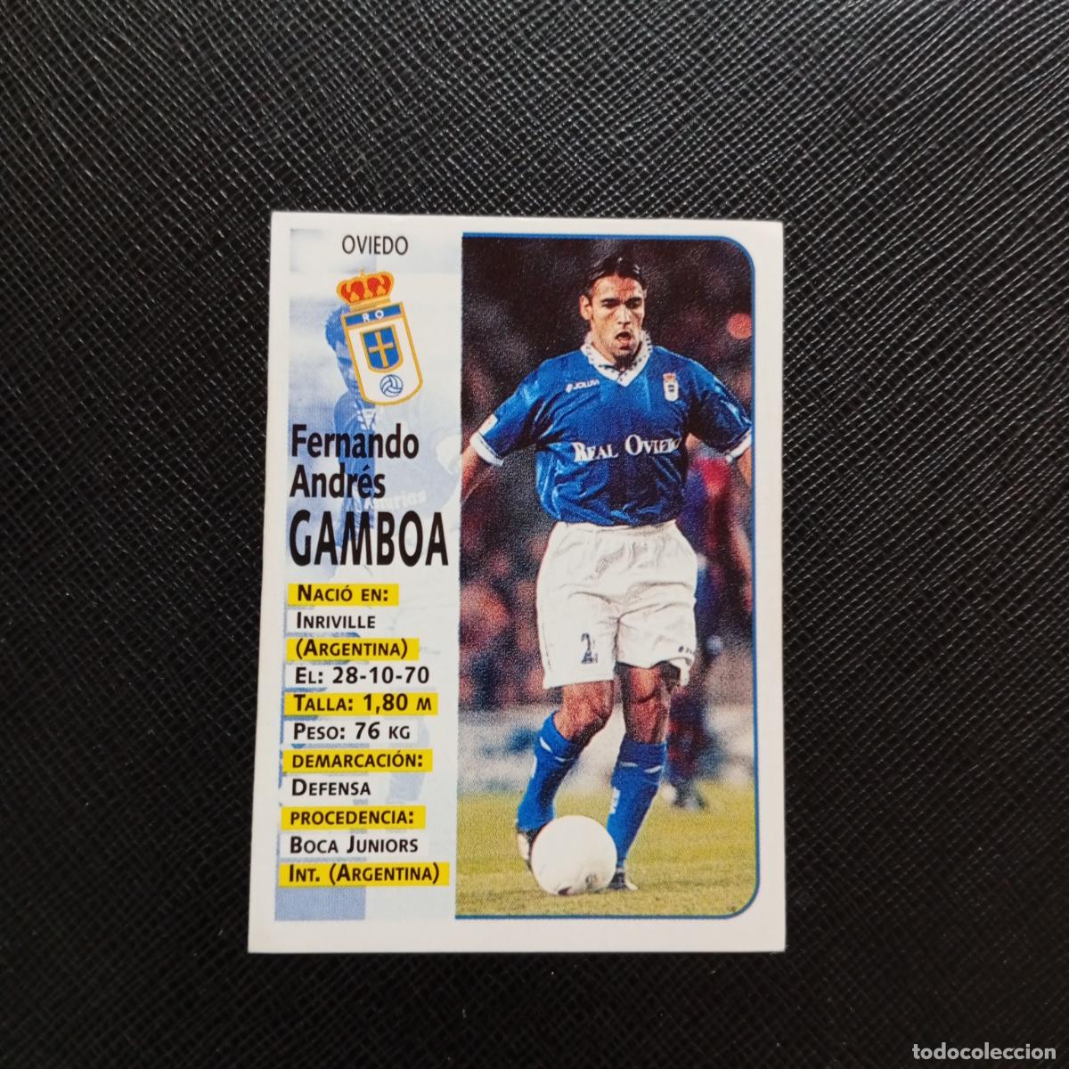 Cromos de F&uacute;tbol: 354 GAMBOA OVIEDO PANINI 1998 1999 CROMO FUTBOL 98 99 - SIN PEGAR - A151 PG37