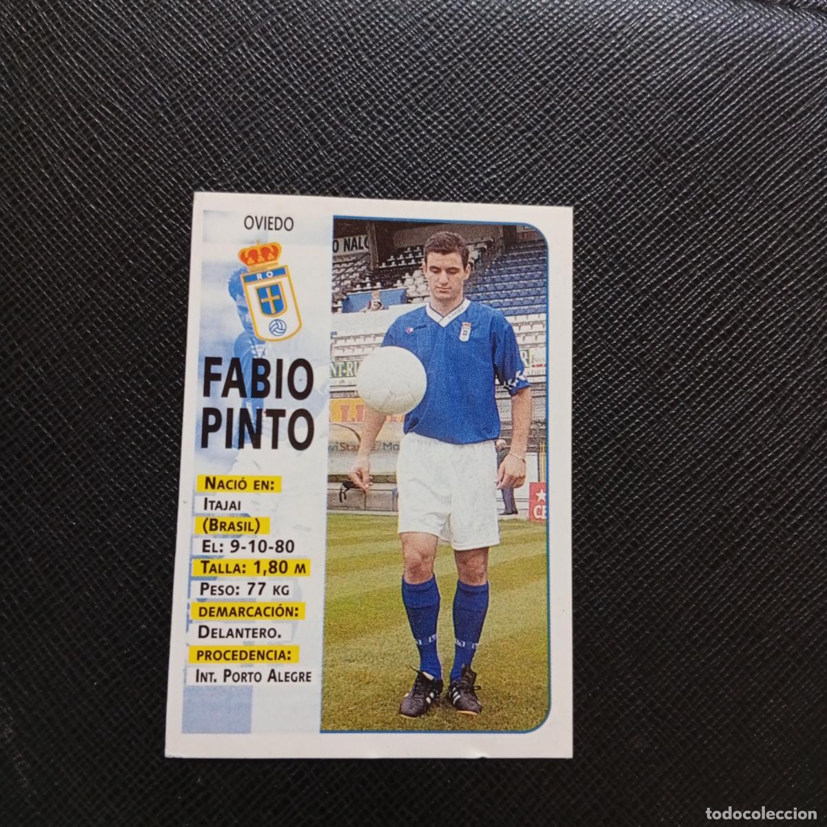 Cromos de F&uacute;tbol: 368A 368 FABIO PINTO OVIEDO PANINI 1998 1999 CROMO FUTBOL 98 99 - SIN PEGAR A151 PG46 - VER TRASERA