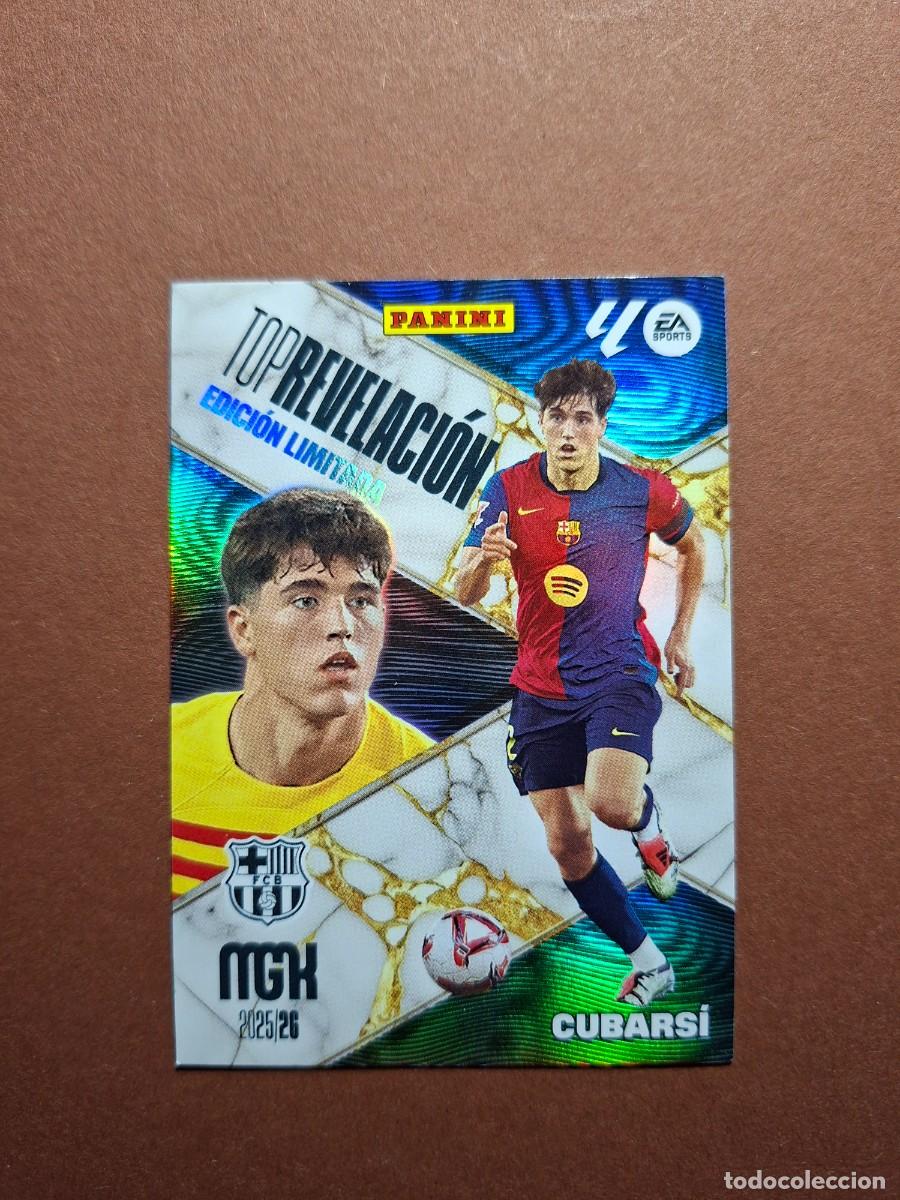Cromos de F&uacute;tbol: CUBARSI BARCELONA TOP REVELACION MGK EDICION LIMITADA MEGACRACKS LIGA 2025 2026 25 26