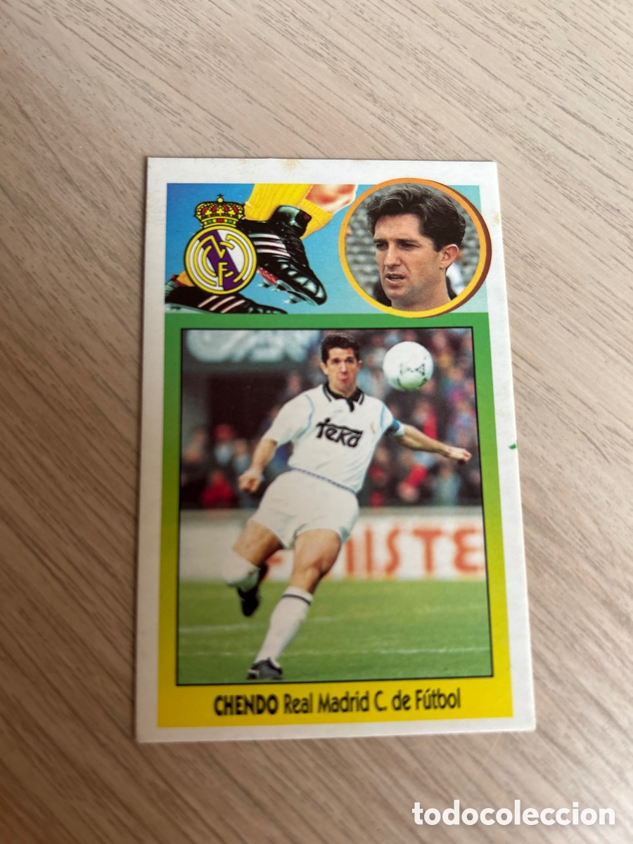 Cromos de F&uacute;tbol: CHENDO REAL MADRID 1993 1994 93 94 EDICIONES ESTE CARTON SIN PEGAR NUNCA PEGADO