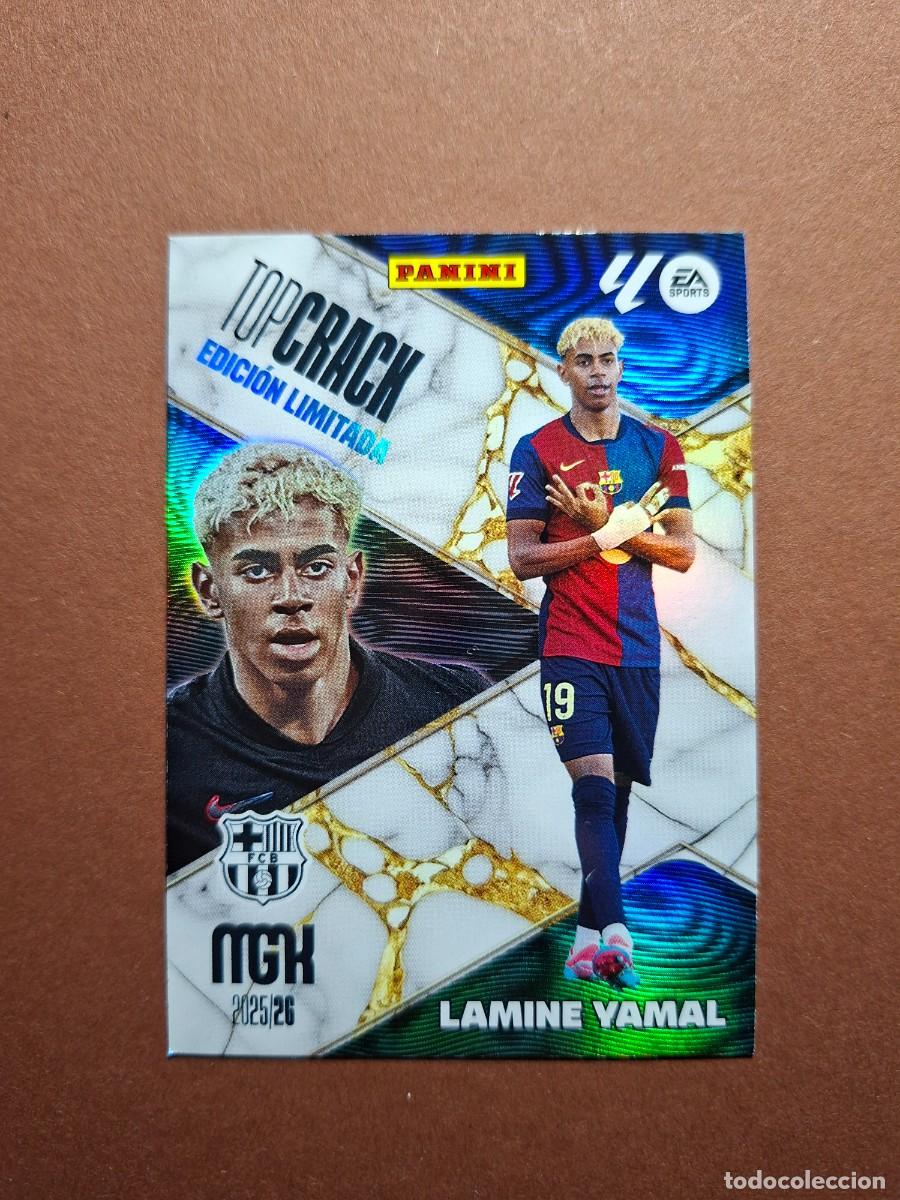Cromos de F&uacute;tbol: LAMINE YAMAL BARCELONA TOP CRACK MGK EDICION LIMITADA MEGACRACKS LIGA 2025 2026 25 26