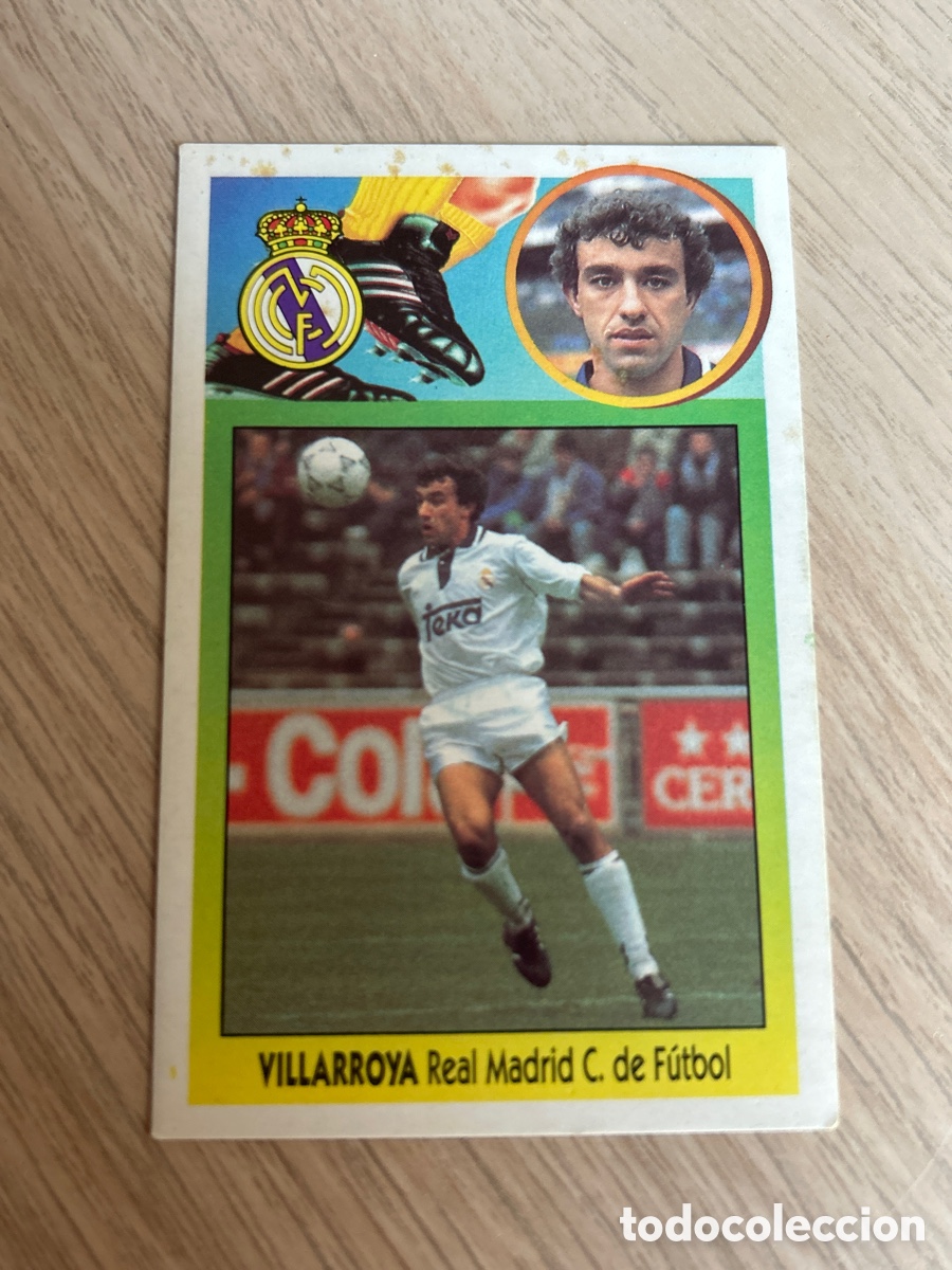 Cromos de F&uacute;tbol: VILLARROYA REAL MADRID 1993 1994 93 94 EDICIONES ESTE CARTON SIN PEGAR NUNCA PEGADO