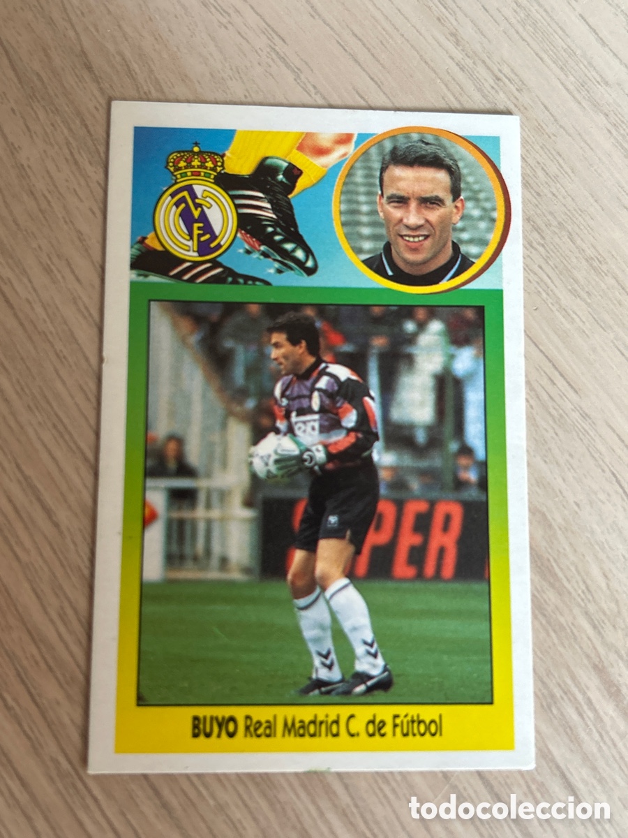 Cromos de F&uacute;tbol: BUYO REAL MADRID 1993 1994 93 94 EDICIONES ESTE CARTON SIN PEGAR NUNCA PEGADO