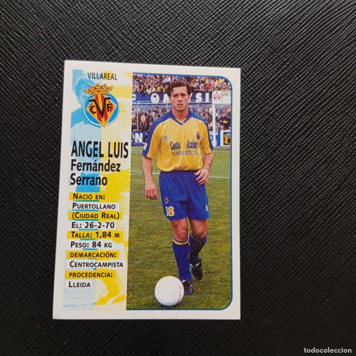 Cromos de F&uacute;tbol: 378 ANGEL LUIS VILLARREAL PANINI 1998 1999 CROMO FUTBOL 98 99 - SIN PEGAR - A151 PG46