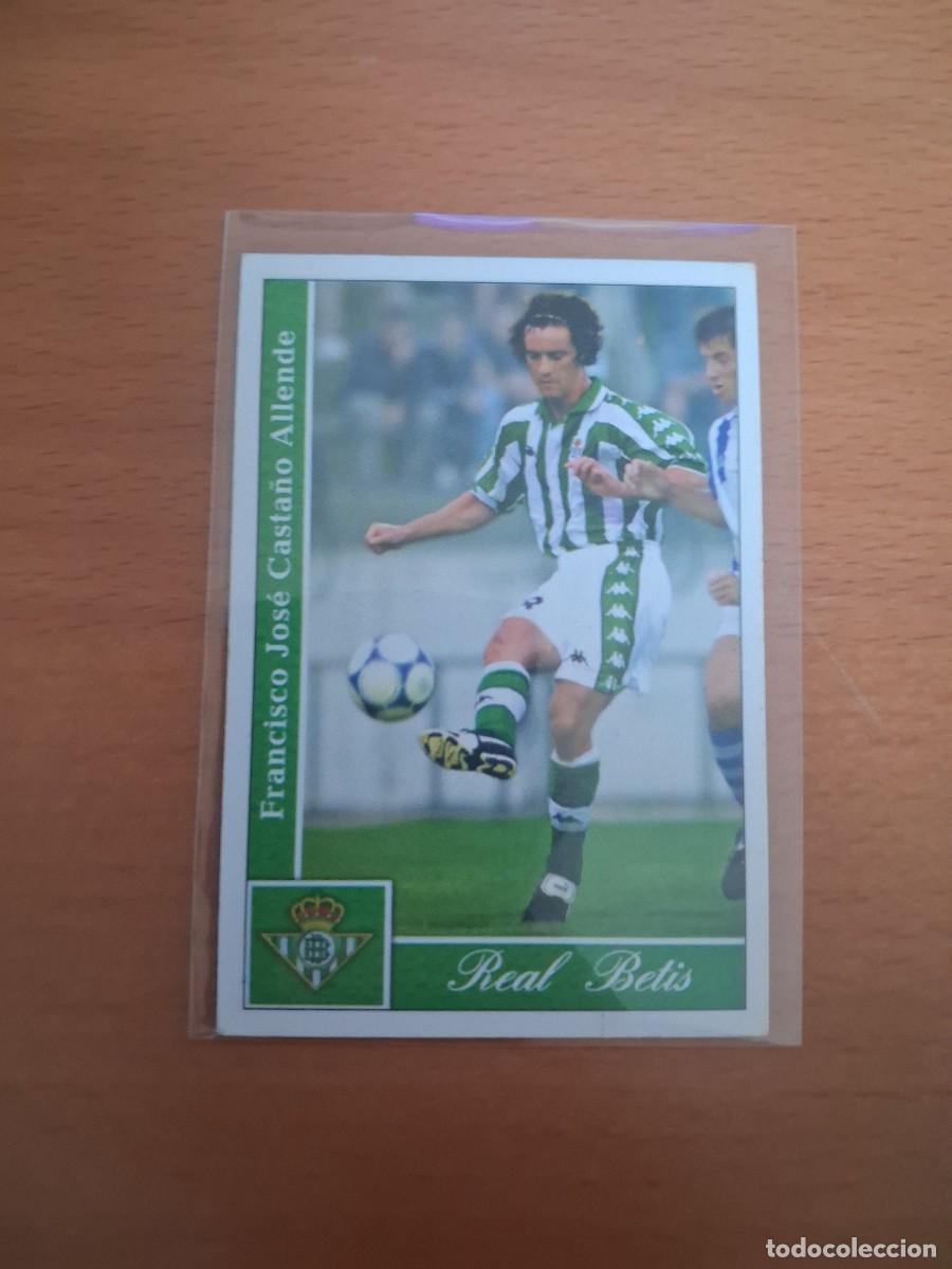 Cromos de F&uacute;tbol: Fichas de la Liga de Mundicromo 2001 2002 01 02 Real Betis 390 Casta&ntilde;o