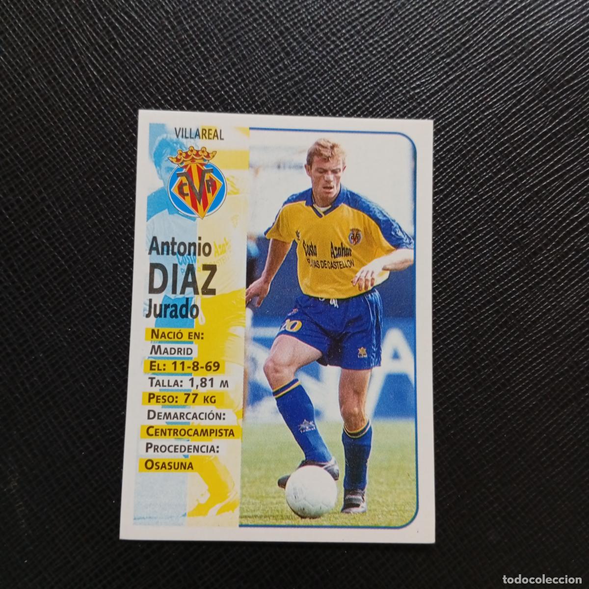 Cromos de F&uacute;tbol: 381 DIAZ VILLARREAL PANINI 1998 1999 CROMO FUTBOL 98 99 - SIN PEGAR - A151 PG55