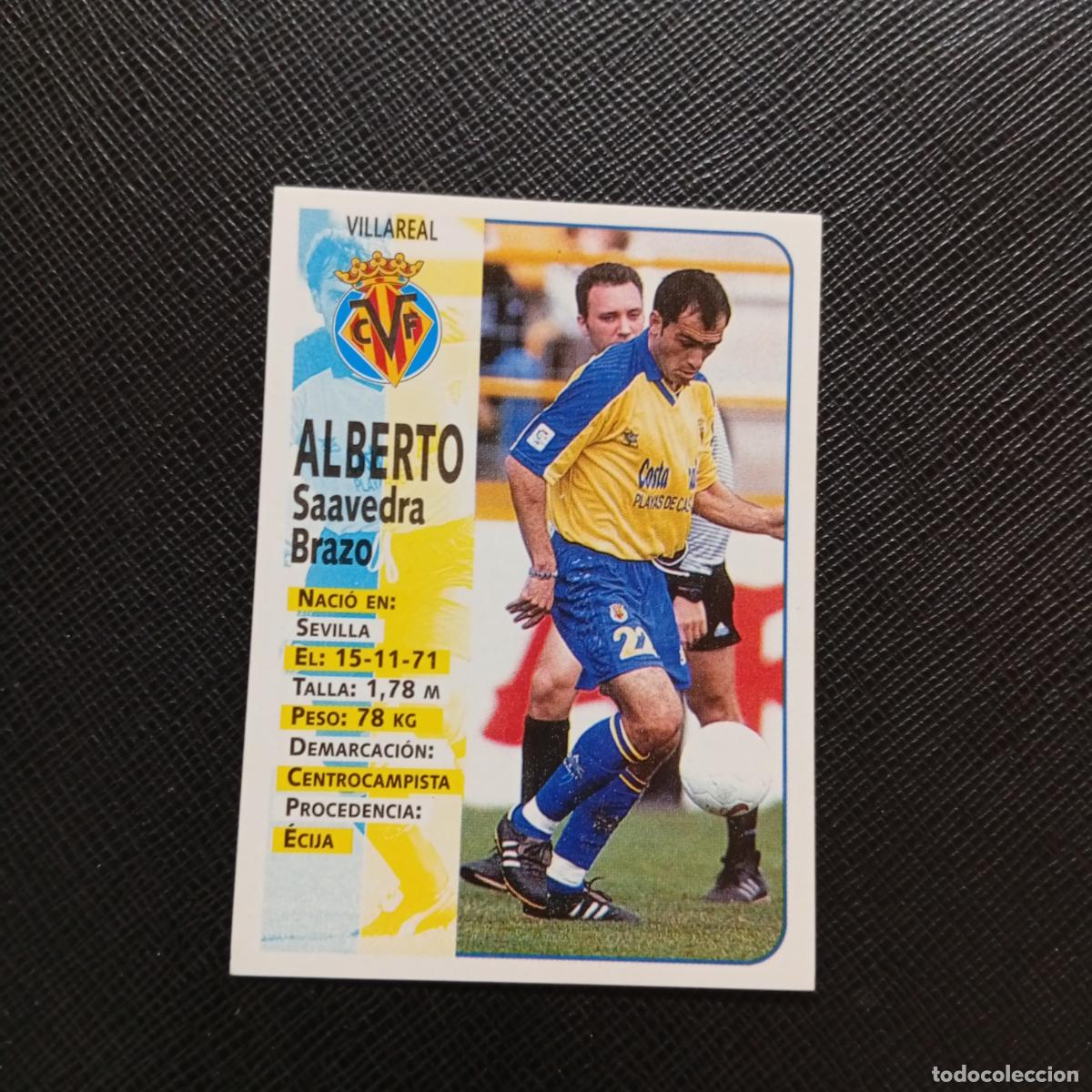 Cromos de F&uacute;tbol: 382 ALBERTO VILLARREAL PANINI 1998 1999 CROMO FUTBOL 98 99 - SIN PEGAR - A151 PG55