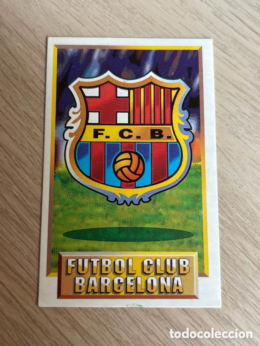 Cromos de F&uacute;tbol: ESCUDO F. C. BARCELONA LIGA ESTE 1993 1994 93 94 CARTON NUNCA PEGADO SIN PEGAR