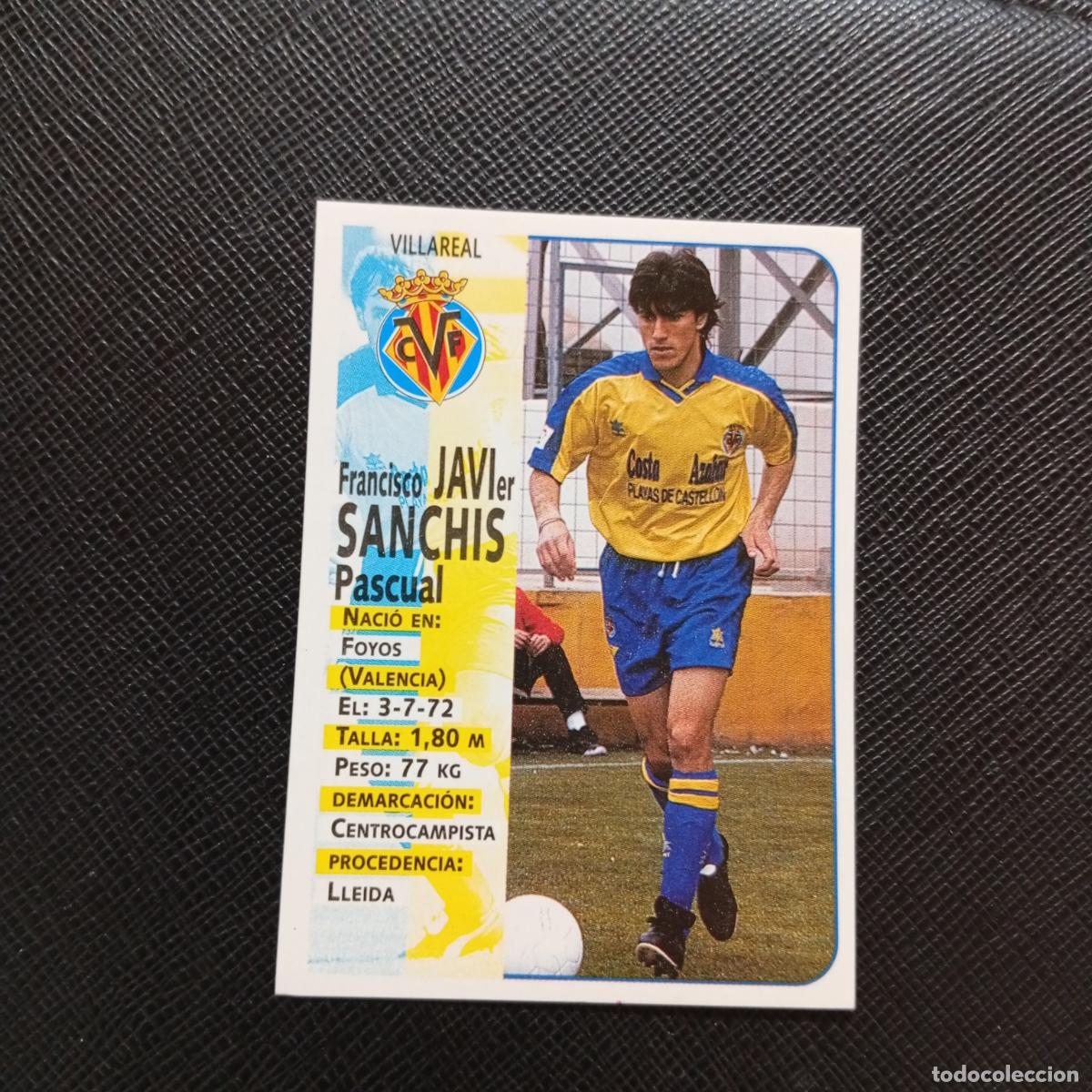 Cromos de F&uacute;tbol: 383 JAVI SANCHIS VILLARREAL PANINI 1998 1999 CROMO FUTBOL 98 99 - SIN PEGAR - A151 PG55