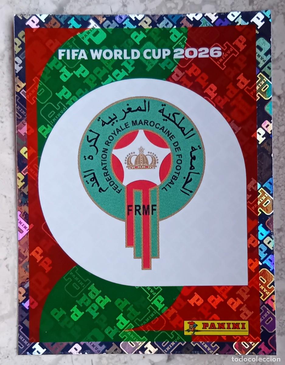 Cromos de Futebol: Figurina Panini 2026 Cromo World Cup Usa Mundial 2026 scudetto escudo badge Morocco n MAR 1