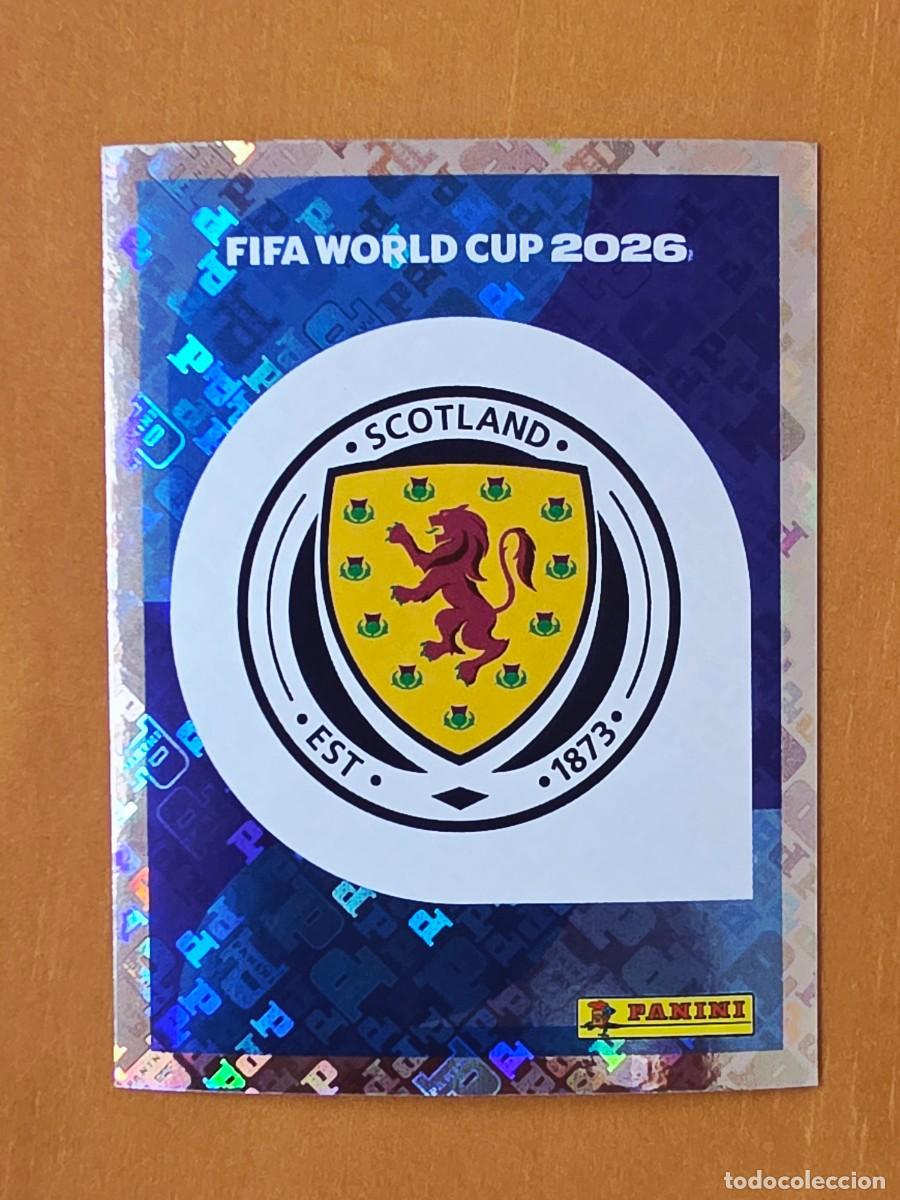 Cromos de Futebol: SCO 1 Escudo logo emblema Escocia, Panini FIFA World Cup Mundial 2026 Sticker