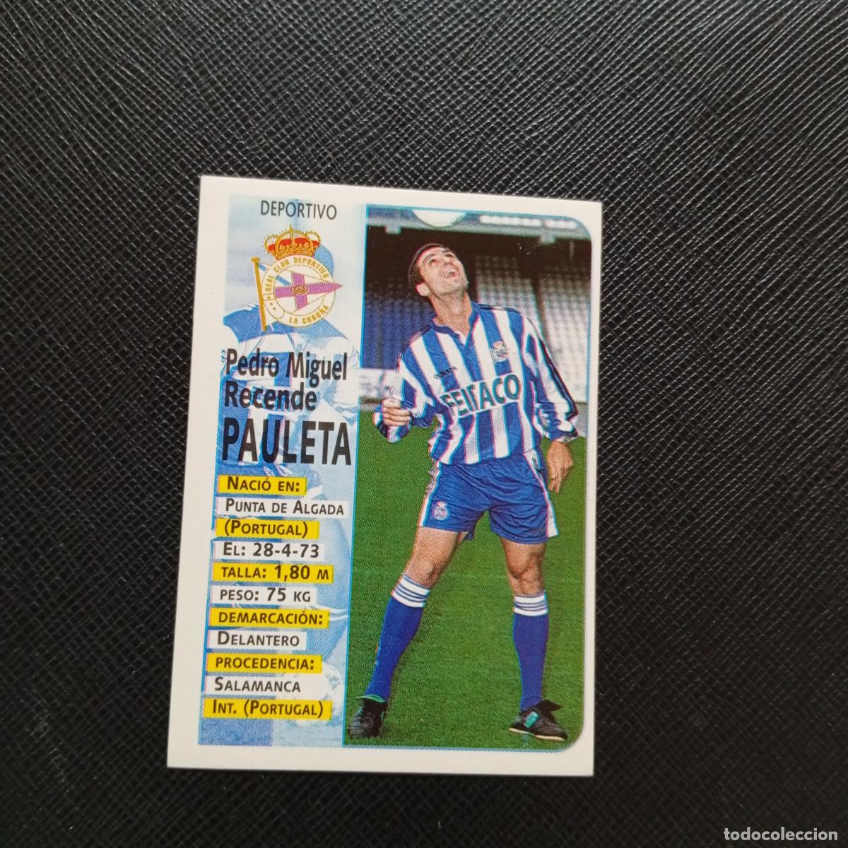 Cromos de Futebol: 398 PAULETA DEPORTIVO PANINI 1998 1999 CROMO FUTBOL 98 99 - SIN PEGAR - A151 PG73 ULTIMOS FICHAJE