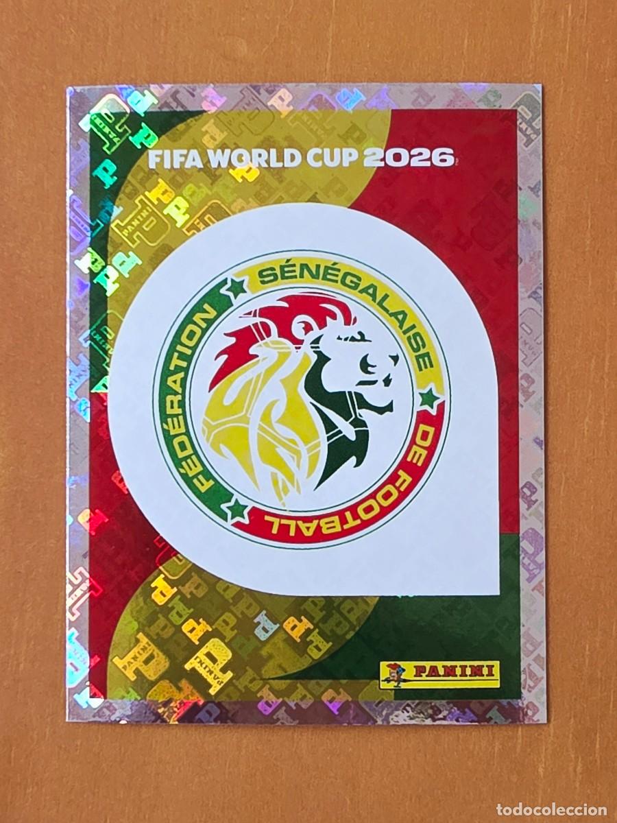 Fu&szlig;ball-Sticker: SEN 1 Escudo logo emblema Senegal, Panini FIFA World Cup Mundial 2026 Sticker