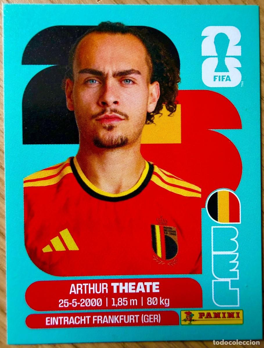 Fu&szlig;ball-Sticker: BEL3 BEL 3 ARTHUR THEATE BELGICA MUNDIAL FIFA WORLD CUP 2026 26 STICKER CROMO PANINI SIN PEGAR