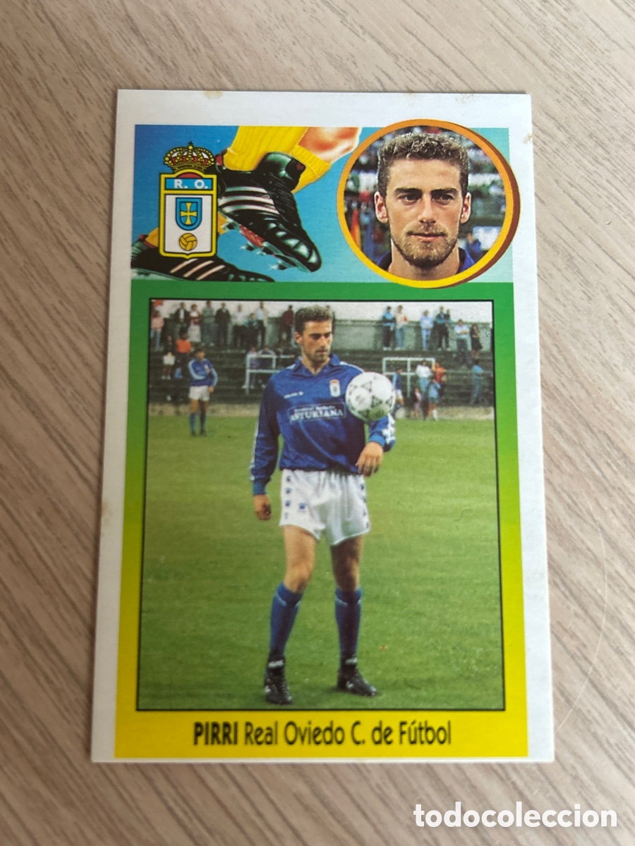 Fu&szlig;ball-Sticker: PIRRI OVIEDO BAJA LIGA ESTE 1993 1994 93 94 CARTON NUNCA PEGADO SIN PEGAR