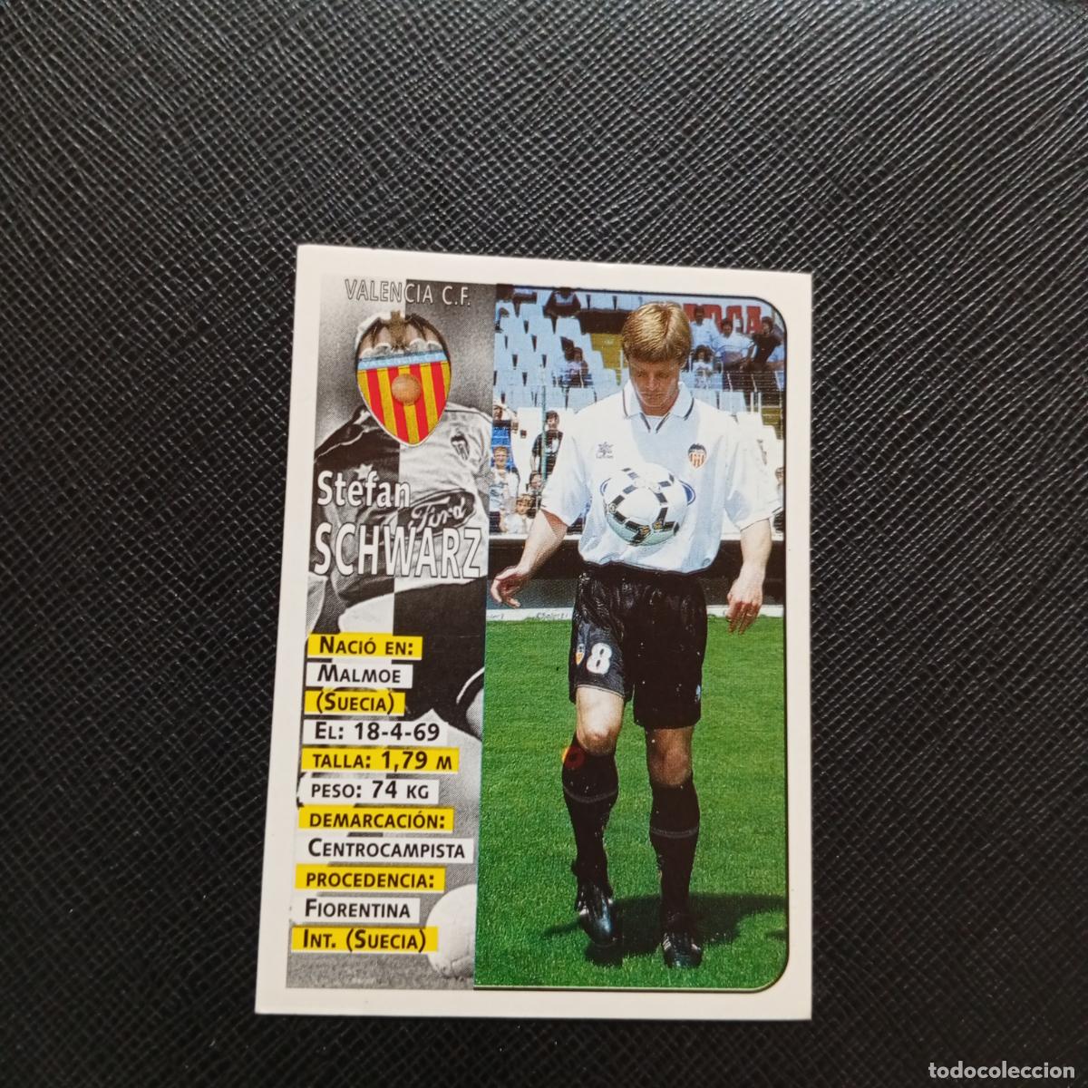 Fu&szlig;ball-Sticker: 405 SCHWARZ VALENCIA PANINI 1998 1999 CROMO FUTBOL 98 99 - SIN PEGAR A151 - PG73 ULTIMOS FICHAJE