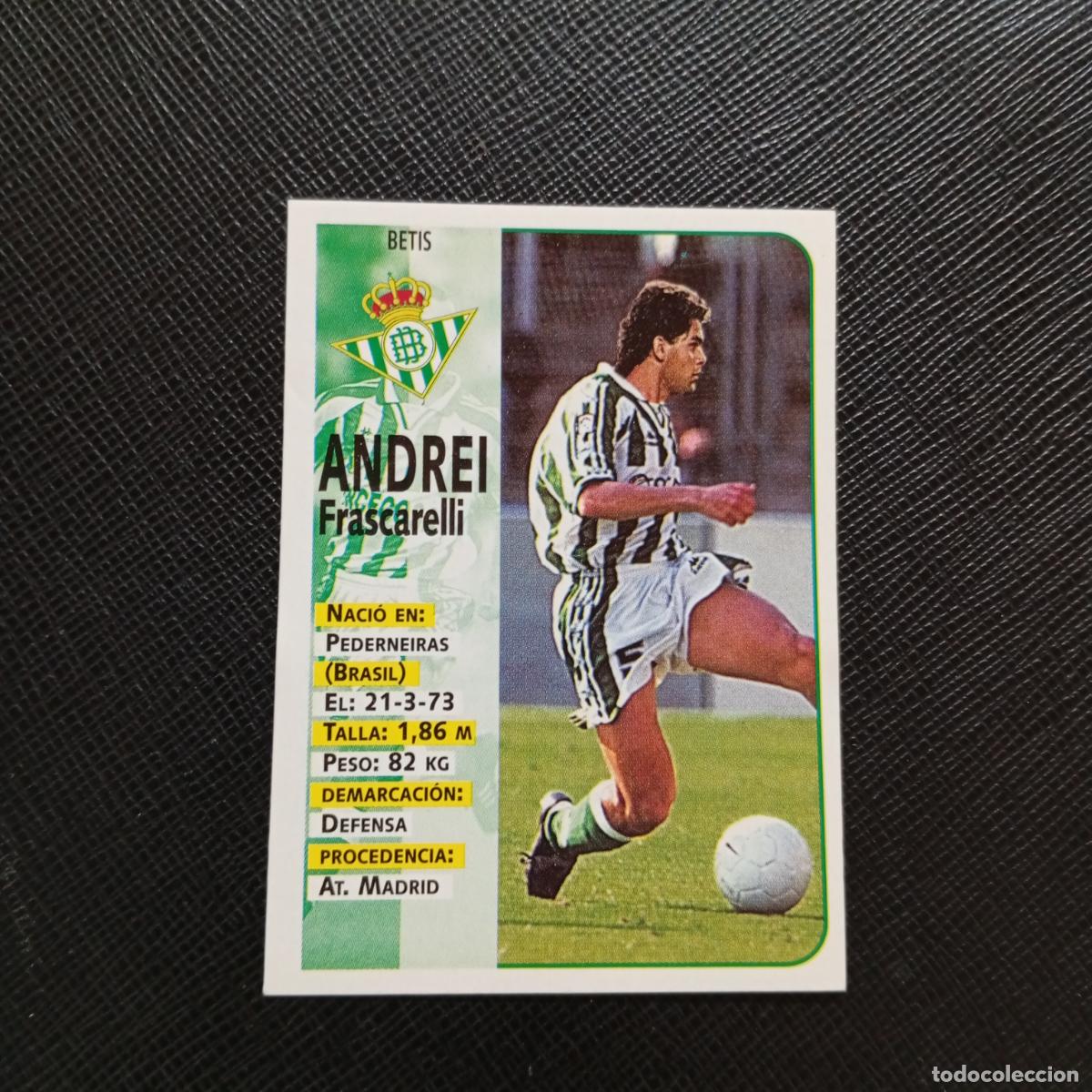 Football Stickers: 411 ANDREI REAL BETIS PANINI 1998 1999 CROMO FUTBOL 98 99 - SIN PEGAR - A151 PG82 ULTIMOS FICHAJE