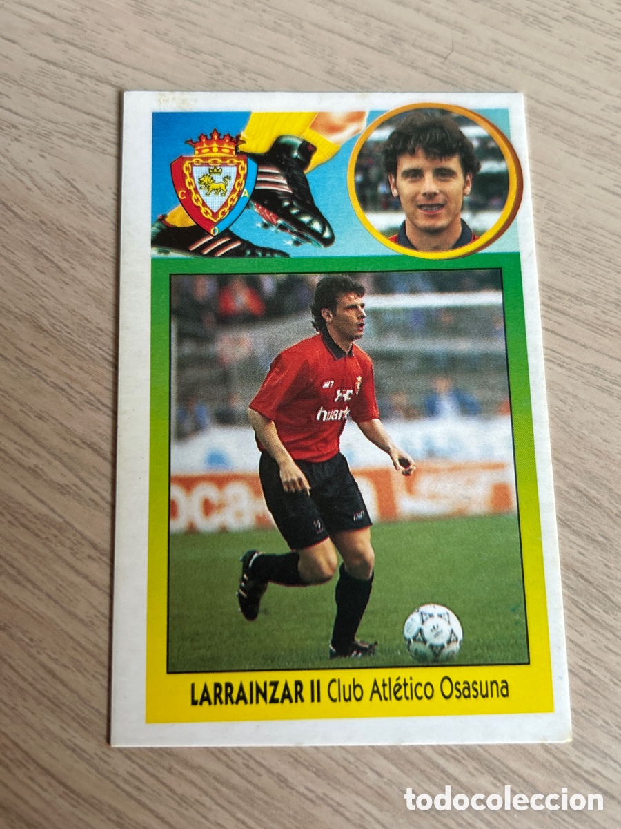 Football Stickers: LARRAINZAR II OSASUNA BAJA LIGA ESTE 1993 1994 93 94 CARTON NUNCA PEGADO SIN PEGAR