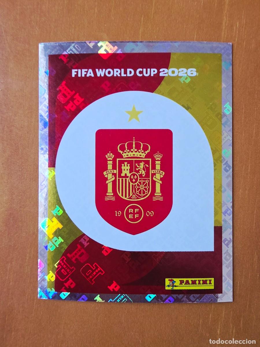 Football Stickers: ESP 1 Escudo logo emblema Espa&ntilde;a, Panini FIFA World Cup Mundial 2026 Sticker