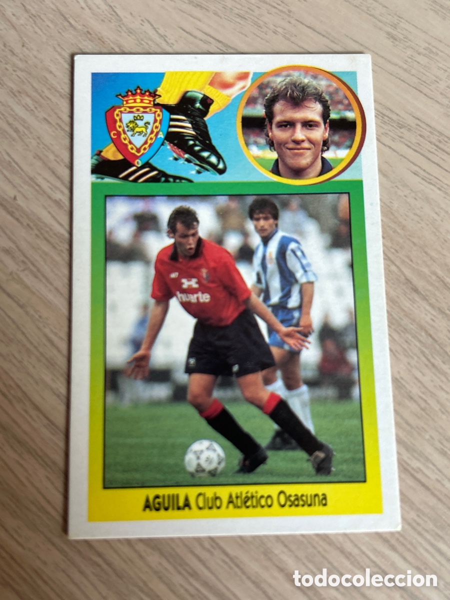 Football Stickers: AGUILA OSASUNA BAJA LIGA ESTE 1993 1994 93 94 CARTON NUNCA PEGADO SIN PEGAR