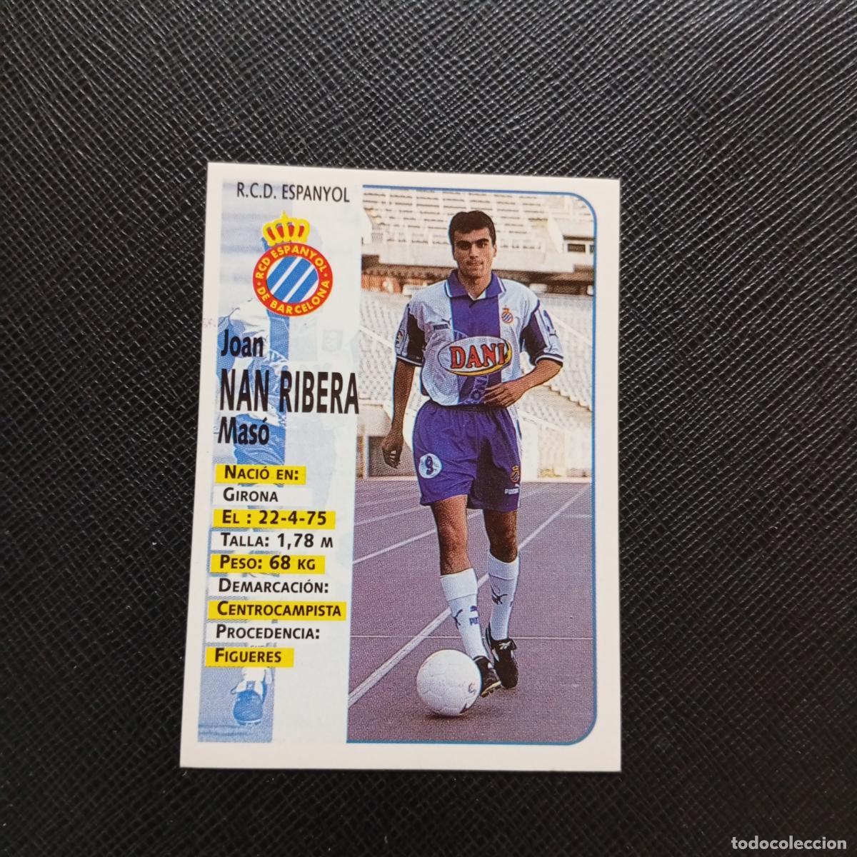 Cromos de F&uacute;tbol: 416 NAN RIBERA ESPA&Ntilde;OL PANINI 1998 1999 CROMO FUTBOL 98 99 - SIN PEGAR - A151 PG91 ULTIMOS FICHAJE
