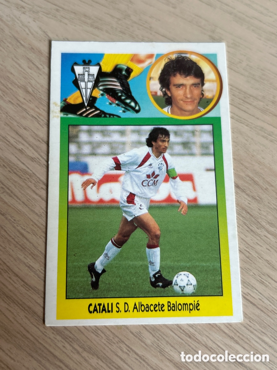 Cromos de F&uacute;tbol: CATALI ALBACETE BAJA LIGA ESTE 1993 1994 93 94 CARTON NUNCA PEGADO SIN PEGAR
