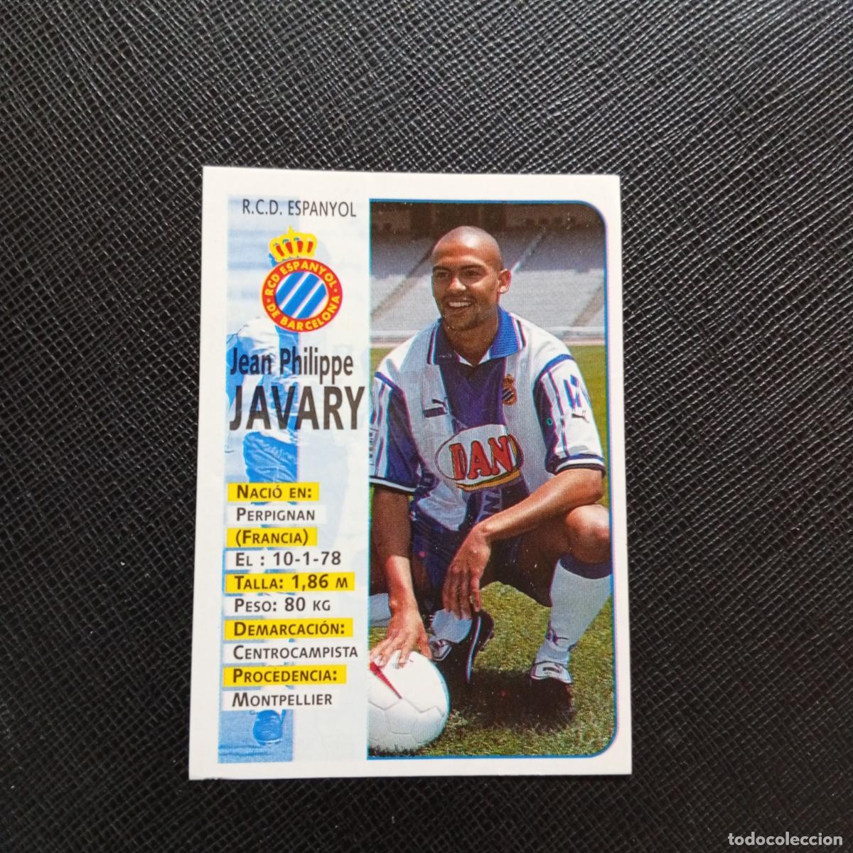 Cromos de F&uacute;tbol: 417 JAVARY ESPA&Ntilde;OL PANINI 1998 1999 CROMO FUTBOL 98 99 - - A151 PG91 ULTIMOS FICHAJE - VER TRASERA