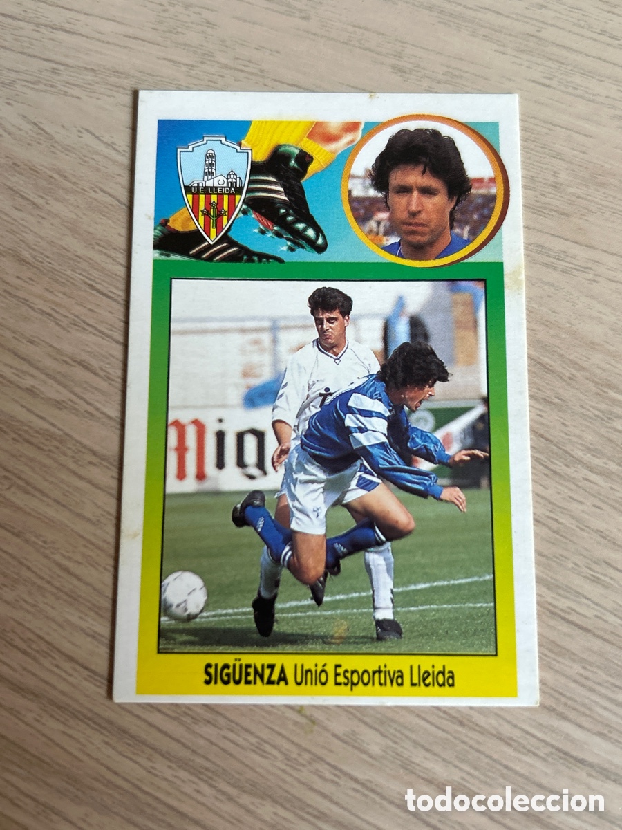 Cromos de F&uacute;tbol: SIGUENZA LLEIDA BAJA LIGA ESTE 1993 1994 93 94 CARTON NUNCA PEGADO SIN PEGAR