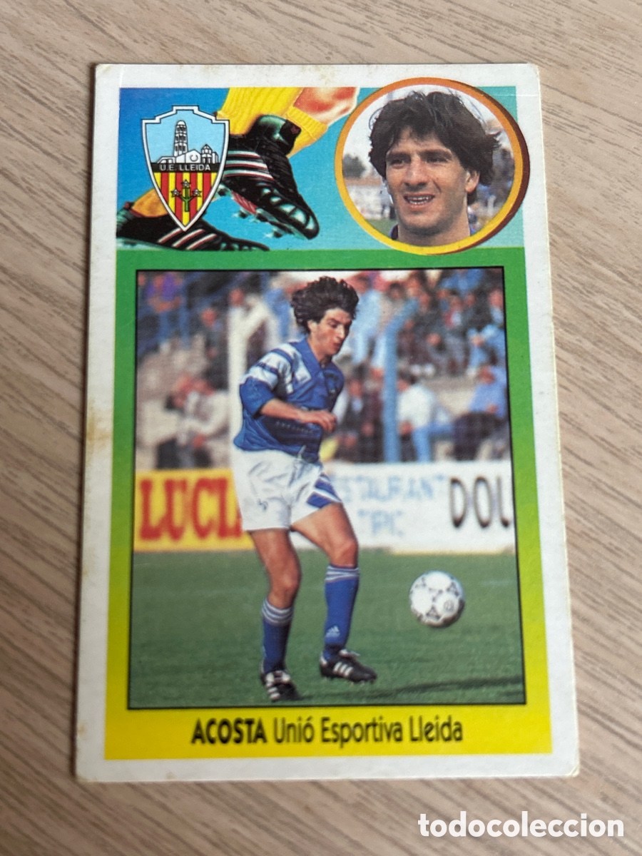 Cromos de F&uacute;tbol: ACOSTA LLEIDA BAJA LIGA ESTE 1993 1994 93 94 CARTON NUNCA PEGADO SIN PEGAR