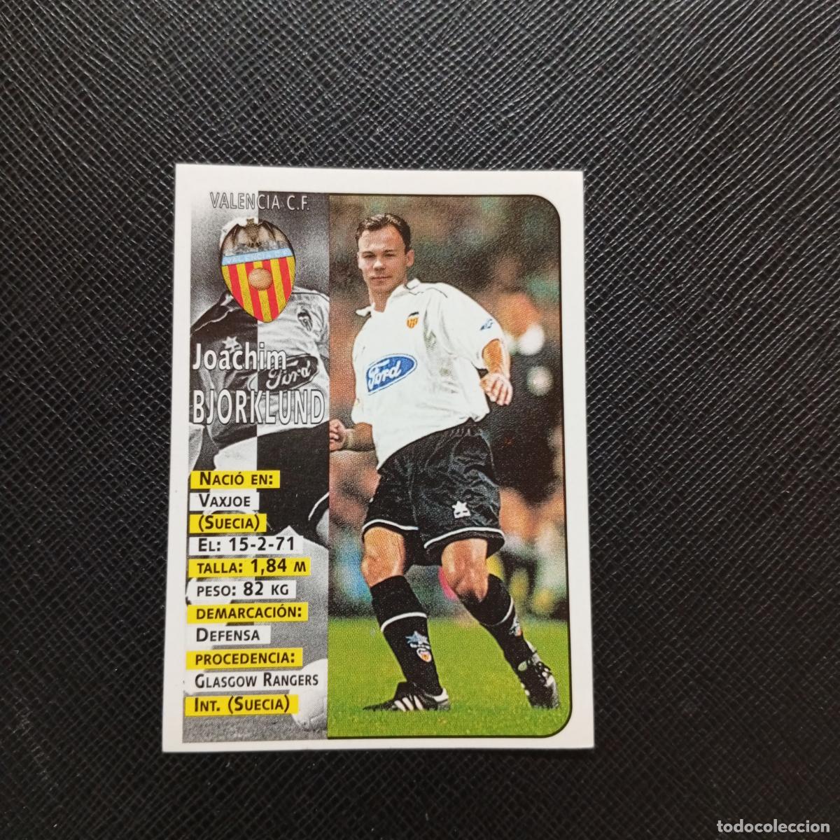 Cromos de F&uacute;tbol: 422 BJORKLUND VALENCIA PANINI 1998 1999 FUTBOL CROMO 98 99 - SIN PEGAR - A151 PG91 ULTIMOS FICHAJE