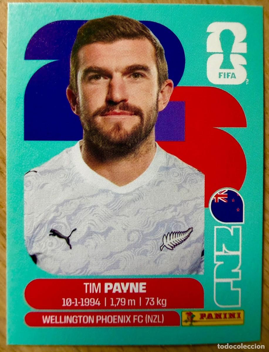Cromos de F&uacute;tbol: NZL6 NZL 6 PAYNE NUEVA ZELANDA MUNDIAL FIFA WORLD CUP 2026 26 STICKER CROMO PANINI SIN PEGAR