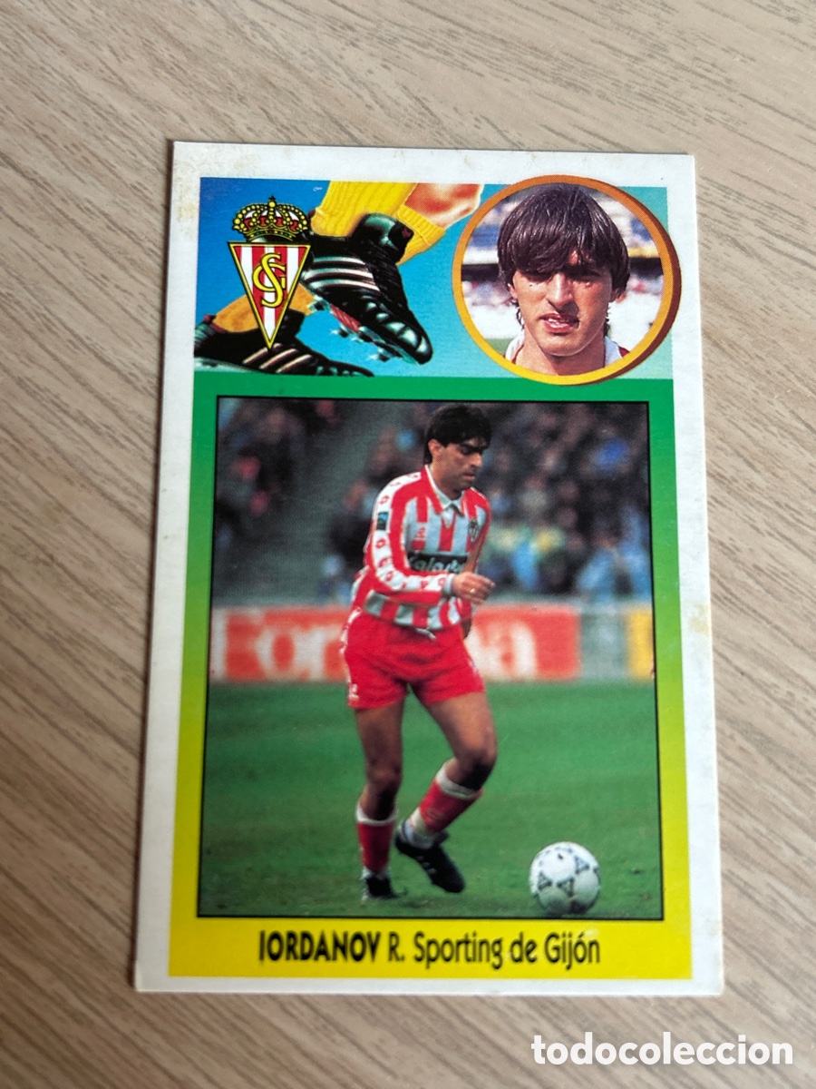 Cromos de F&uacute;tbol: IORDANOV SPORTING GIJON BAJA LIGA ESTE 1993 1994 93 94 CARTON NUNCA PEGADO SIN PEGAR