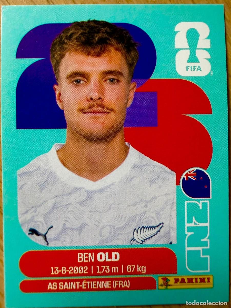 Cromos de F&uacute;tbol: NZL16 NZL 16 BEN OLD NUEVA ZELANDA MUNDIAL FIFA WORLD CUP 2026 26 STICKER CROMO PANINI SIN PEGAR