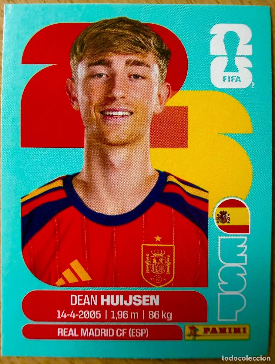 Cromos de F&uacute;tbol: ESP5 ESP 5 DEAN HUIJSEN ESPA&Ntilde;A MUNDIAL FIFA WORLD CUP 2026 26 STICKER CROMO PANINI SIN PEGAR