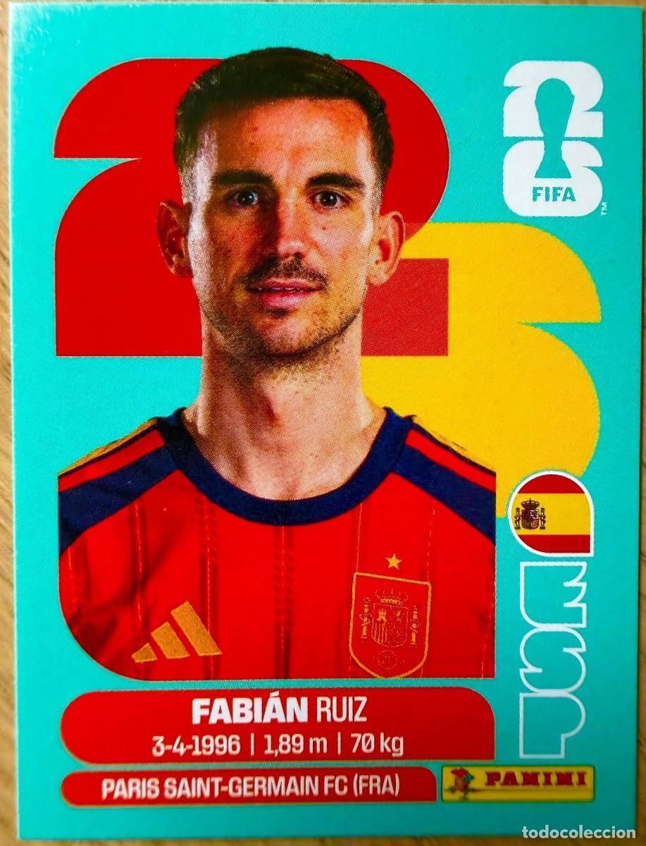 Cromos de F&uacute;tbol: ESP12 ESP 12 FABIAN RUIZ ESPA&Ntilde;A MUNDIAL FIFA WORLD CUP 2026 26 STICKER CROMO PANINI SIN PEGAR