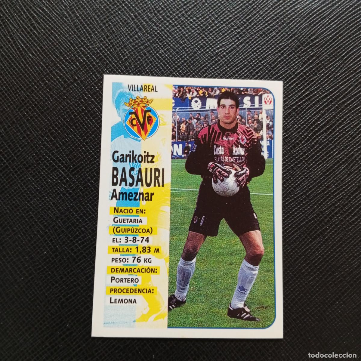 Cromos de F&uacute;tbol: 430 BASAURI VILLARREAL PANINI 1998 1999 FUTBOL CROMO 98 99 - SIN PEGAR - A151 PG100 ULTIMOS FICHAJE