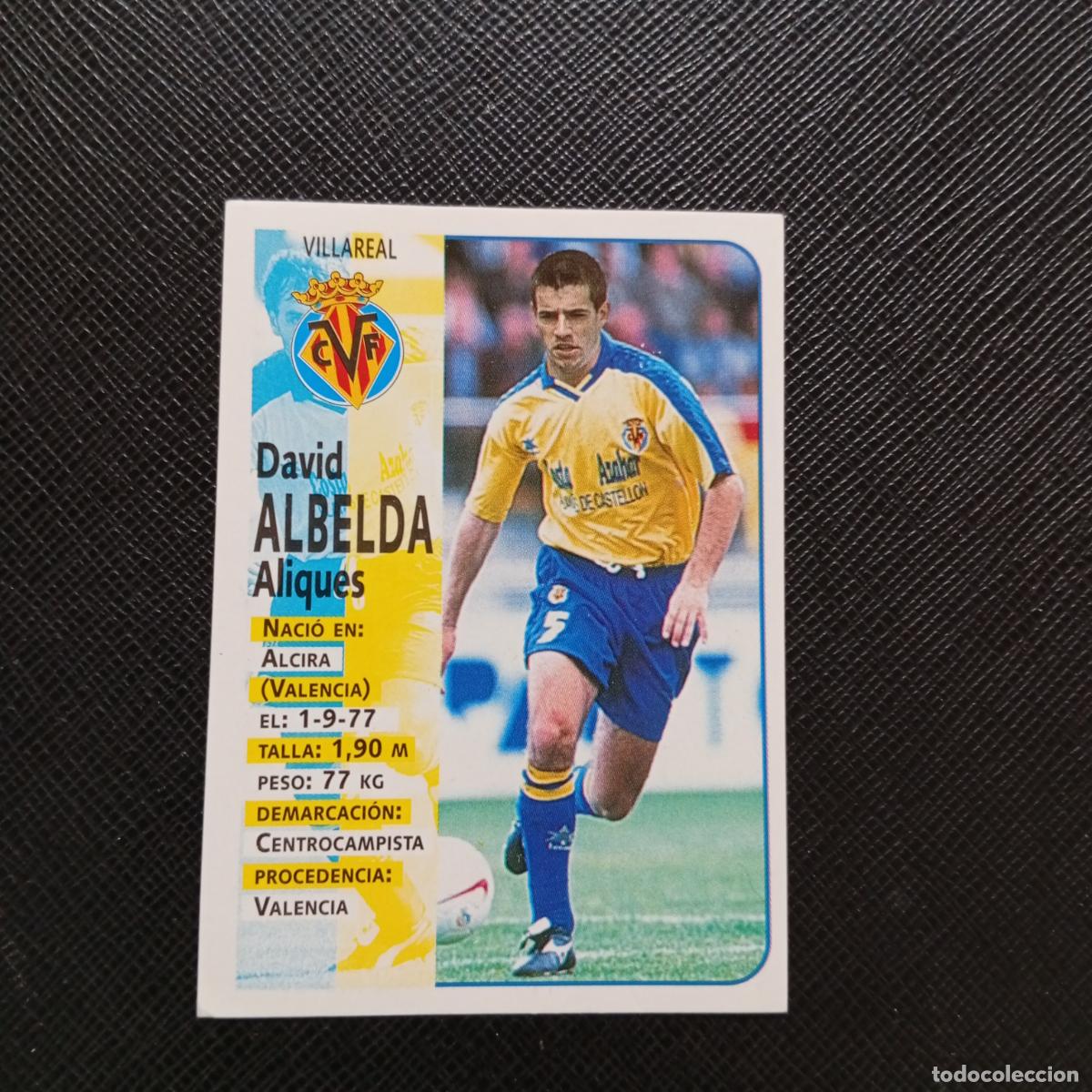 Cromos de F&uacute;tbol: 431 ALBELDA VILLARREAL PANINI 1998 1999 FUTBOL CROMO 98 99 - A151 PG118 ULTIMOS FICHAJE VER TRASERA