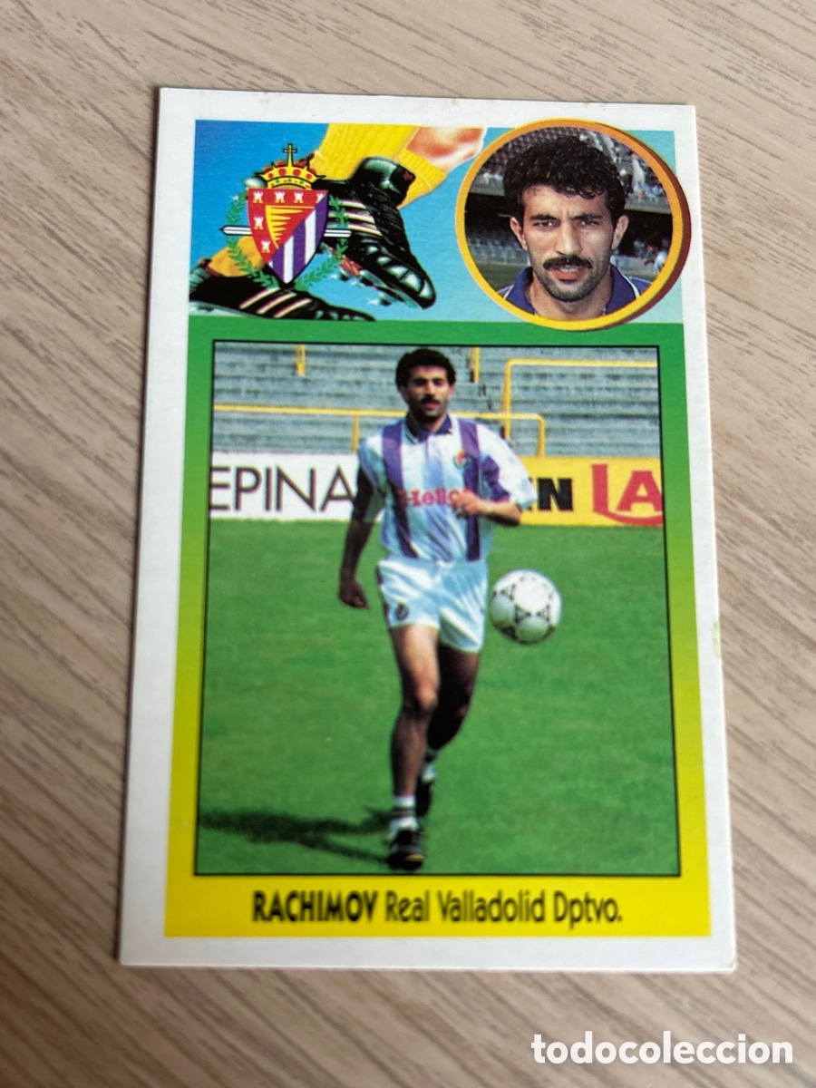 Cromos de F&uacute;tbol: RACHIMOV BAJA VALLADOLID LIGA ESTE 1993 1994 93 94 CARTON NUNCA PEGADO SIN PEGAR