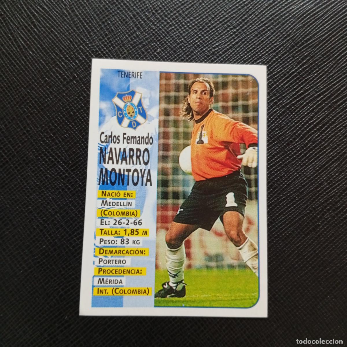 Cromos de F&uacute;tbol: 432 NAVARRO MONTOYA TENERIFE PANINI 1998 1999 FUTBOL 98 99 - A151 PG118 ULTIMOS FICHAJE VER TRASERA