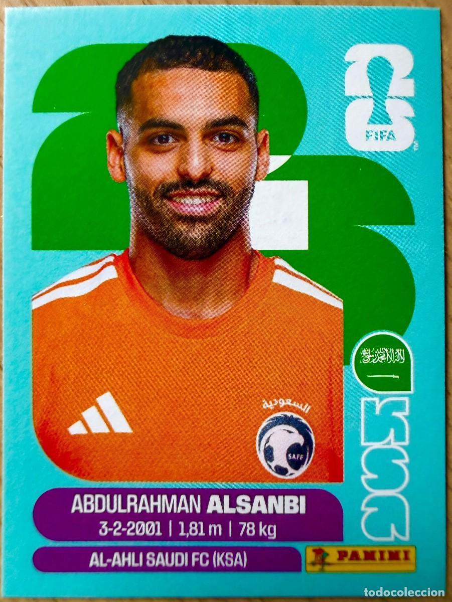 Cromos de F&uacute;tbol: KSA3 KSA 3 ALSANBI ARABIA SAUD&Iacute; MUNDIAL FIFA WORLD CUP 2026 26 STICKER CROMO PANINI SIN PEGAR