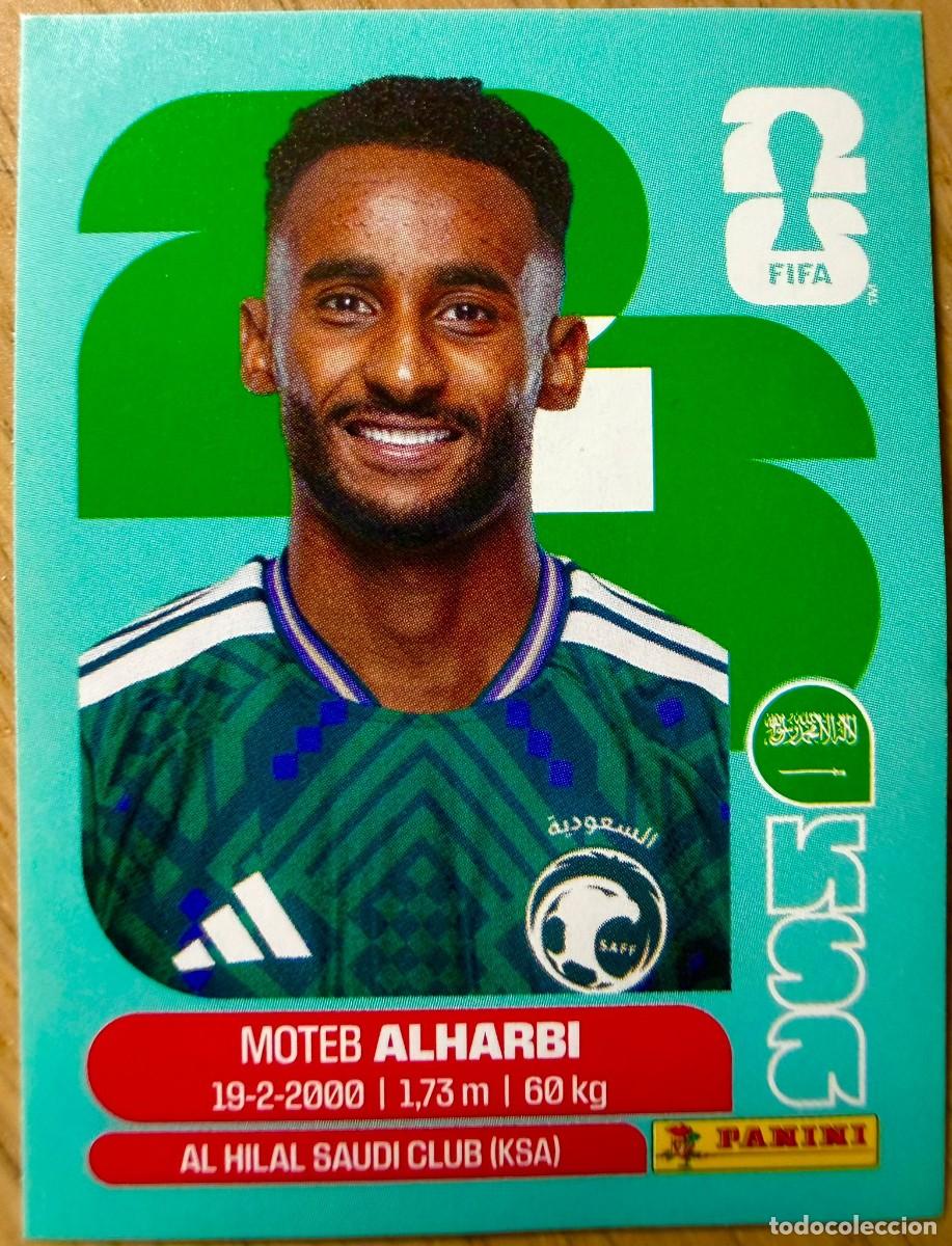 Cromos de F&uacute;tbol: KSA7 KSA 7 ALHARBI ARABIA SAUD&Iacute; MUNDIAL FIFA WORLD CUP 2026 26 STICKER CROMO PANINI SIN PEGAR