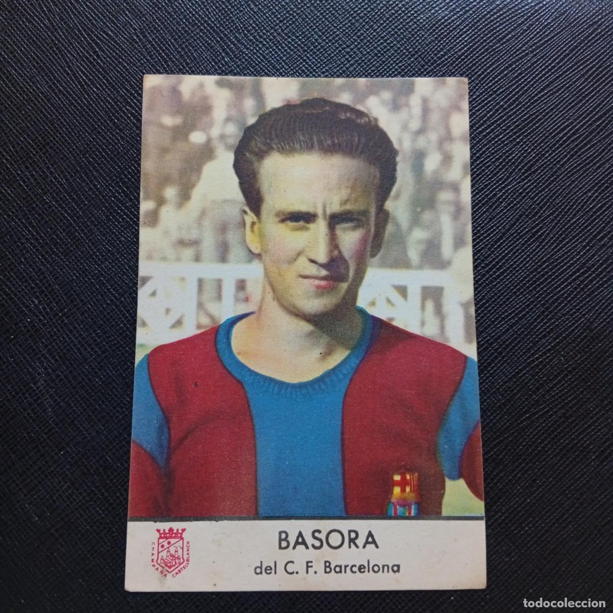 Cromos de F&uacute;tbol: BASORA BARCELONA CASTELLBLANCH 1953 CROMO FUTBOL 53 LIGA - ME1