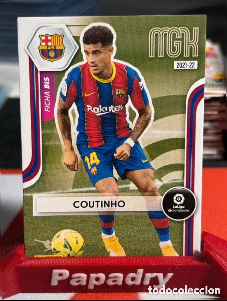 Cromos de F&uacute;tbol: COUTINHO #69 BIS FC BARCELONA CROMO MGK MEGACRACKS LA LIGA 2021-22 PANINI 21/22