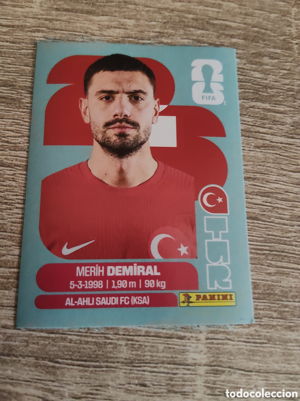 Fu&szlig;ball-Sticker: Panini mundial 2026 TUR 7 Merih Demiral Turqu&iacute;a