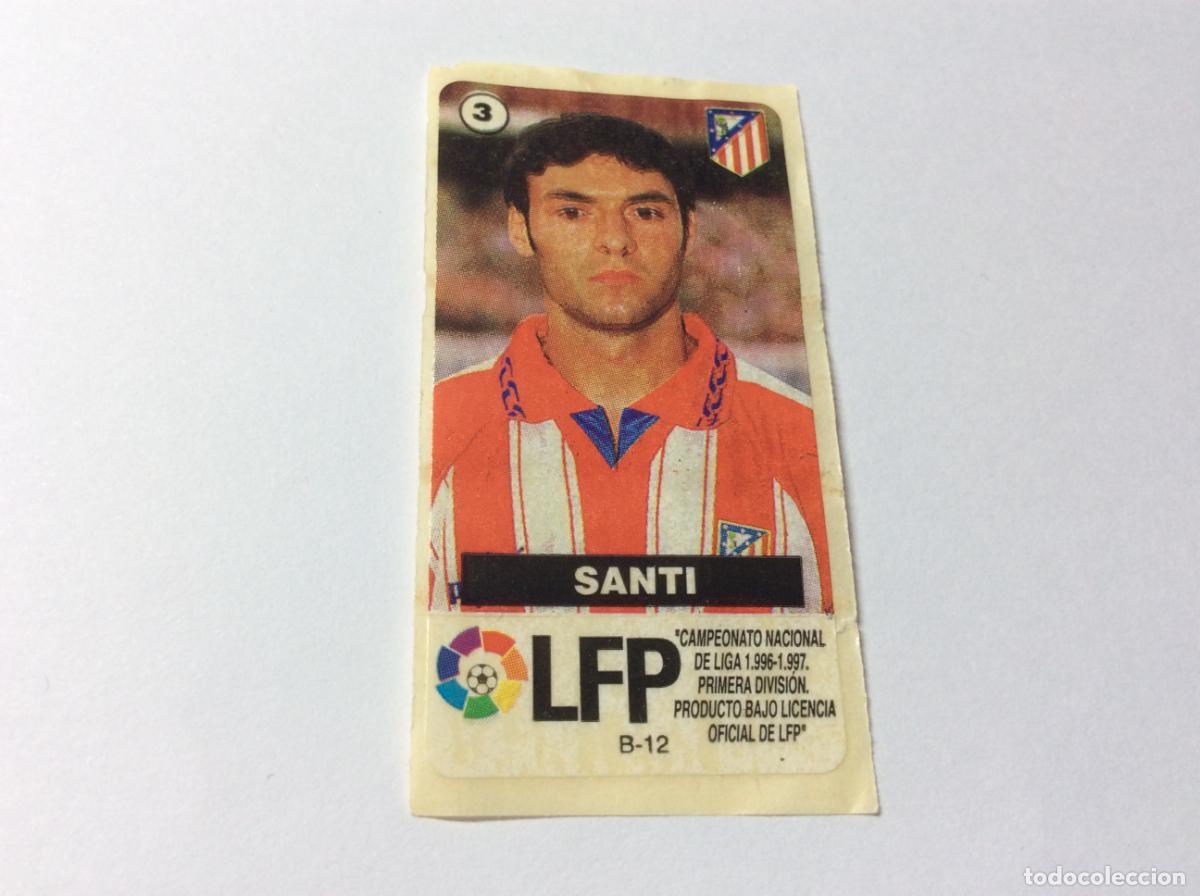 Fu&szlig;ball-Sticker: Santi Atl&eacute;tico de Madrid CHICLES VIDAL 96 97 1996 1997 La liga de las estrellas